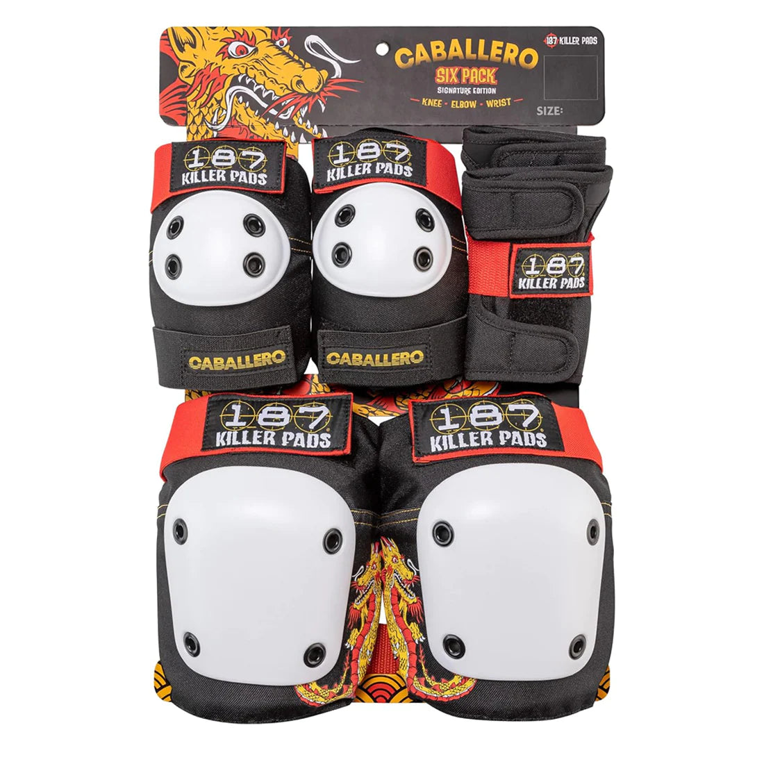 187 Killer Pads STEVE CABALLERO PAD SIX PACK Assorted Size Jimmys
