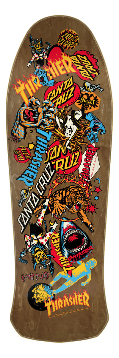 Santa Cruz Skateboard Deck 10.4in Thrasher Salba Oops Jimmys