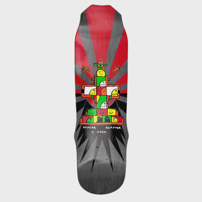 Deck Hosoi Skateboards Gonz 93 – Édition Limitée – 9x33 – Multicolore
