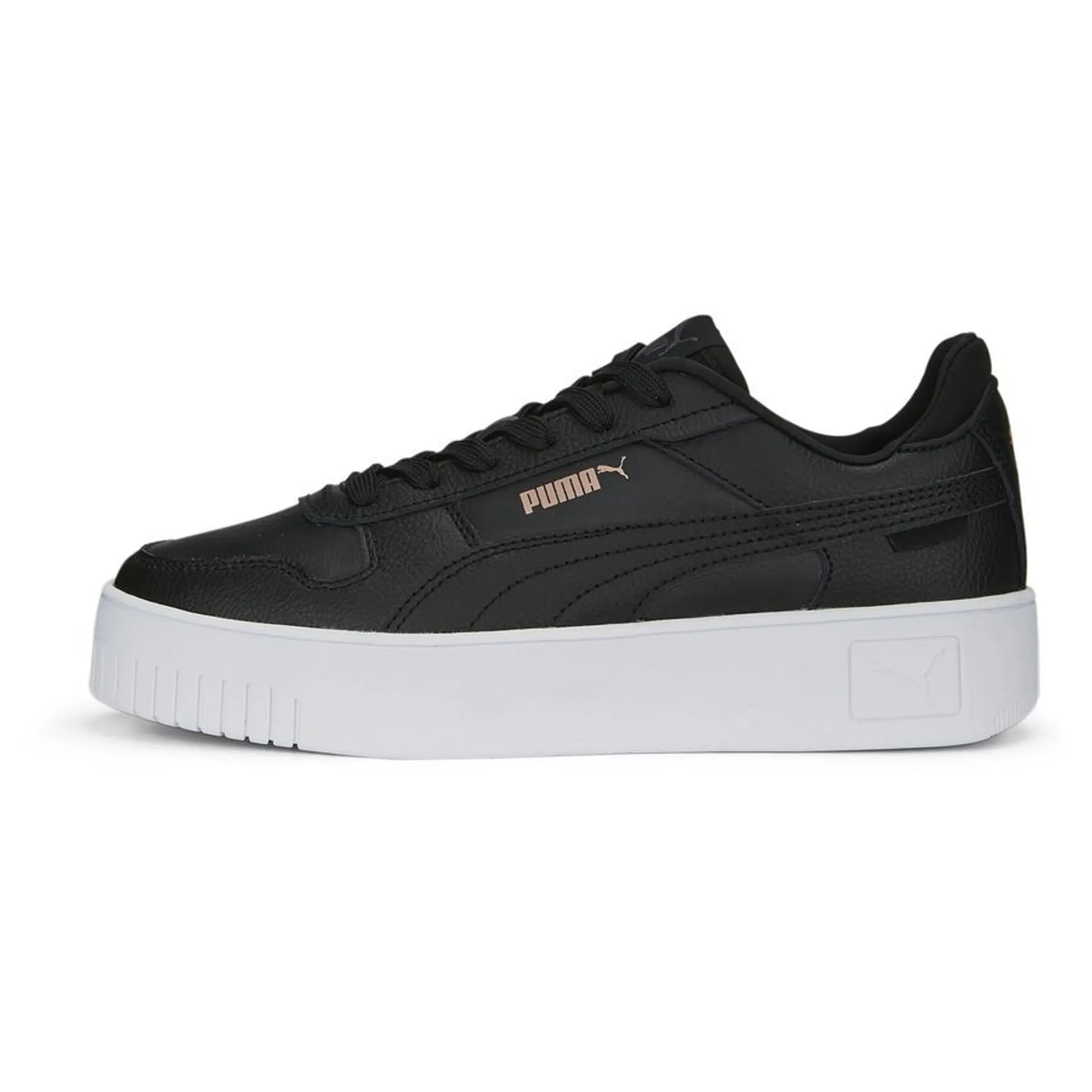 Puma Carina Women s Street Sneakers Black Rose Gold White Jimmys Skate Street