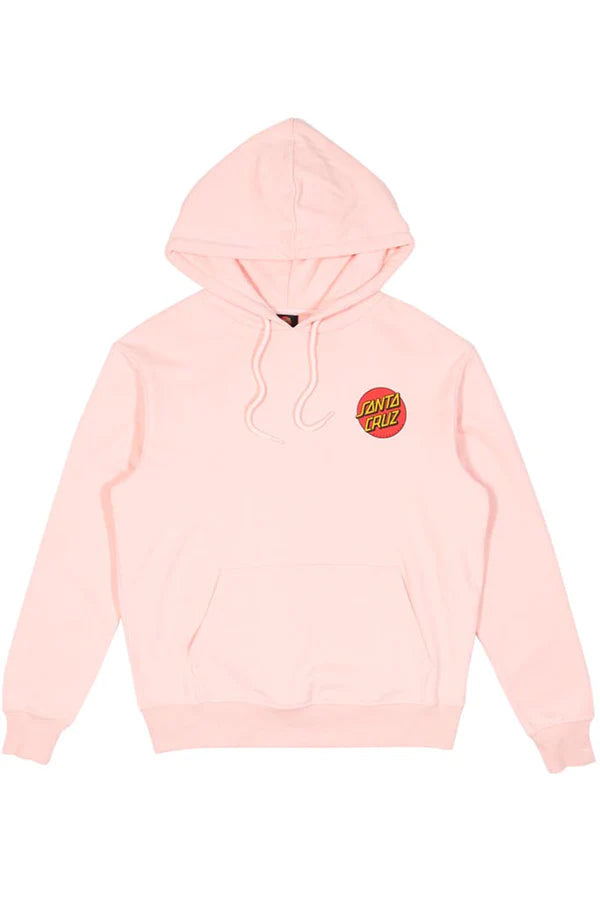 Santa Cruz Classic Dot Chest Women s Hoodie Dusk Pink Jimmys