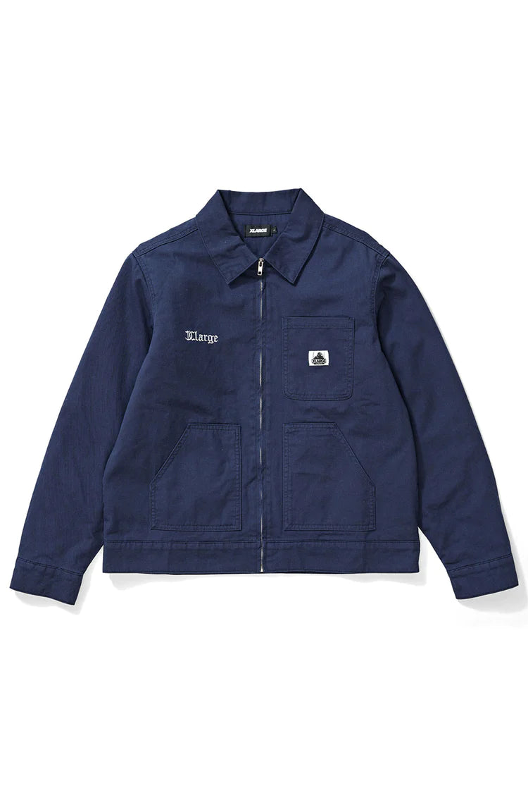 X Large Patch Work Jacket - Navy