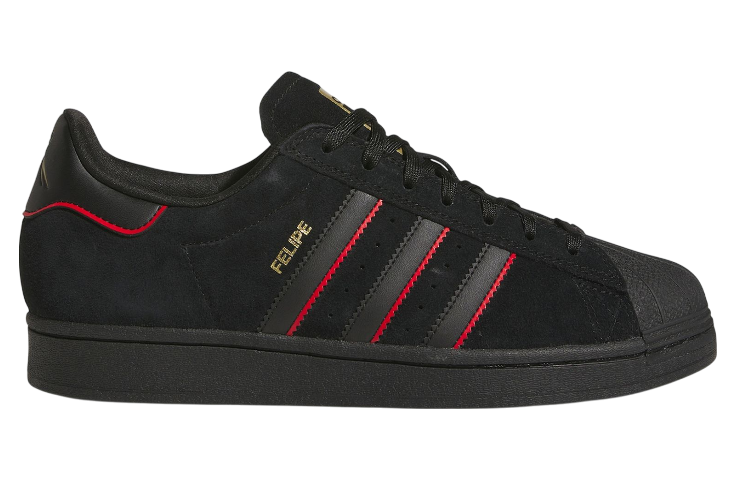Adidas Superstar ADV x Felipe Shoe - Core Black / Better Scarlet