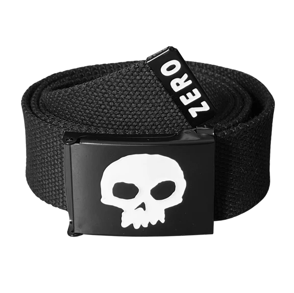 Zero Single Skull Belt - Black/White – Jimmys Skate & Street Zero Single Skull Belt - Black/White – Jimmys Skate & Street